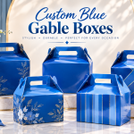 How Custom Blue Gable Boxes Add Value to Product Packaging